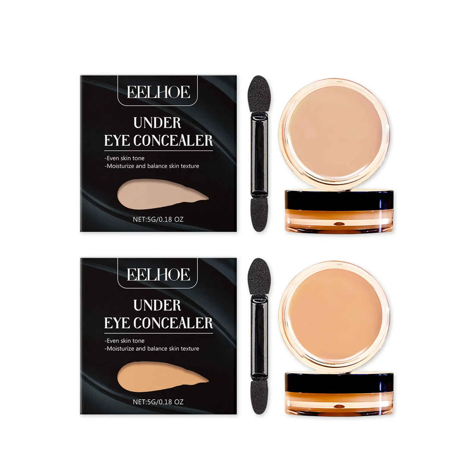 Eye Concealer Foundation Makeup High Coverage Spots Blemish Under Eye Dark Circles Remove Long Lasting Matte Brighten Concealer