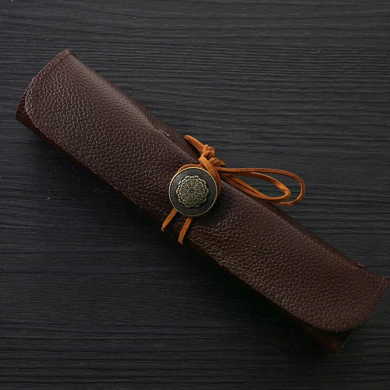 Tools Knives Roll Up Bag Carving Pocket Knives Leather Bag Storage Organizer