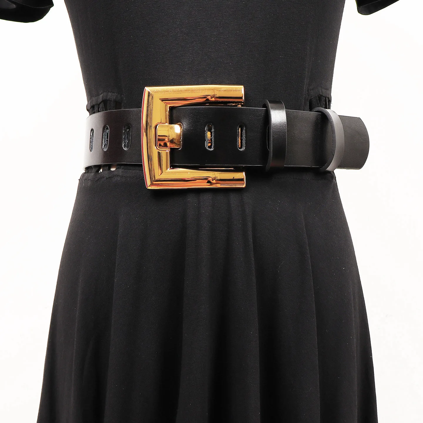 

Ремень из натуральной кожи, женский винтажный широкий кожаный пояс с металлической пряжкой, женский дизайнерский ремень высокого качества, женский ремень