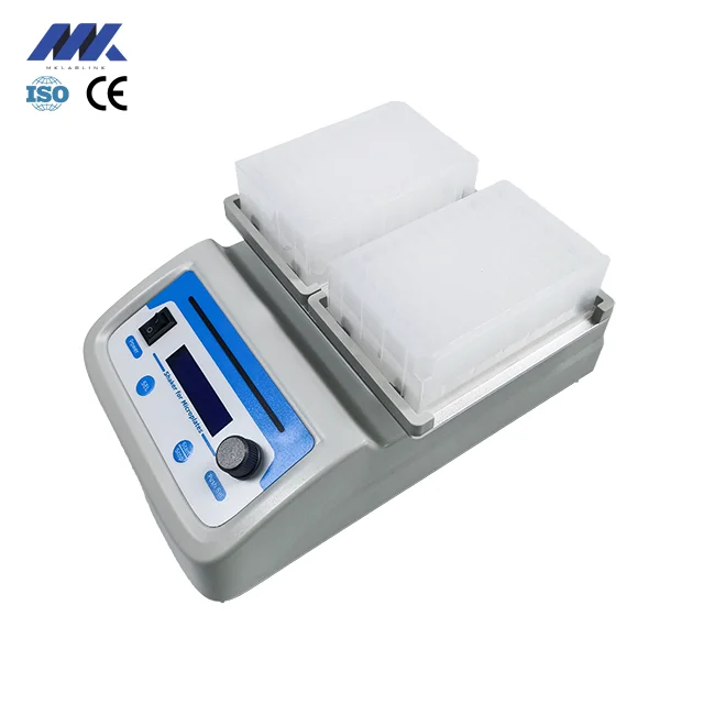 MKlablink Microplate Shaker 200~2000rpm 2pcs Elisa Plates Laboratory High Speed Shaker