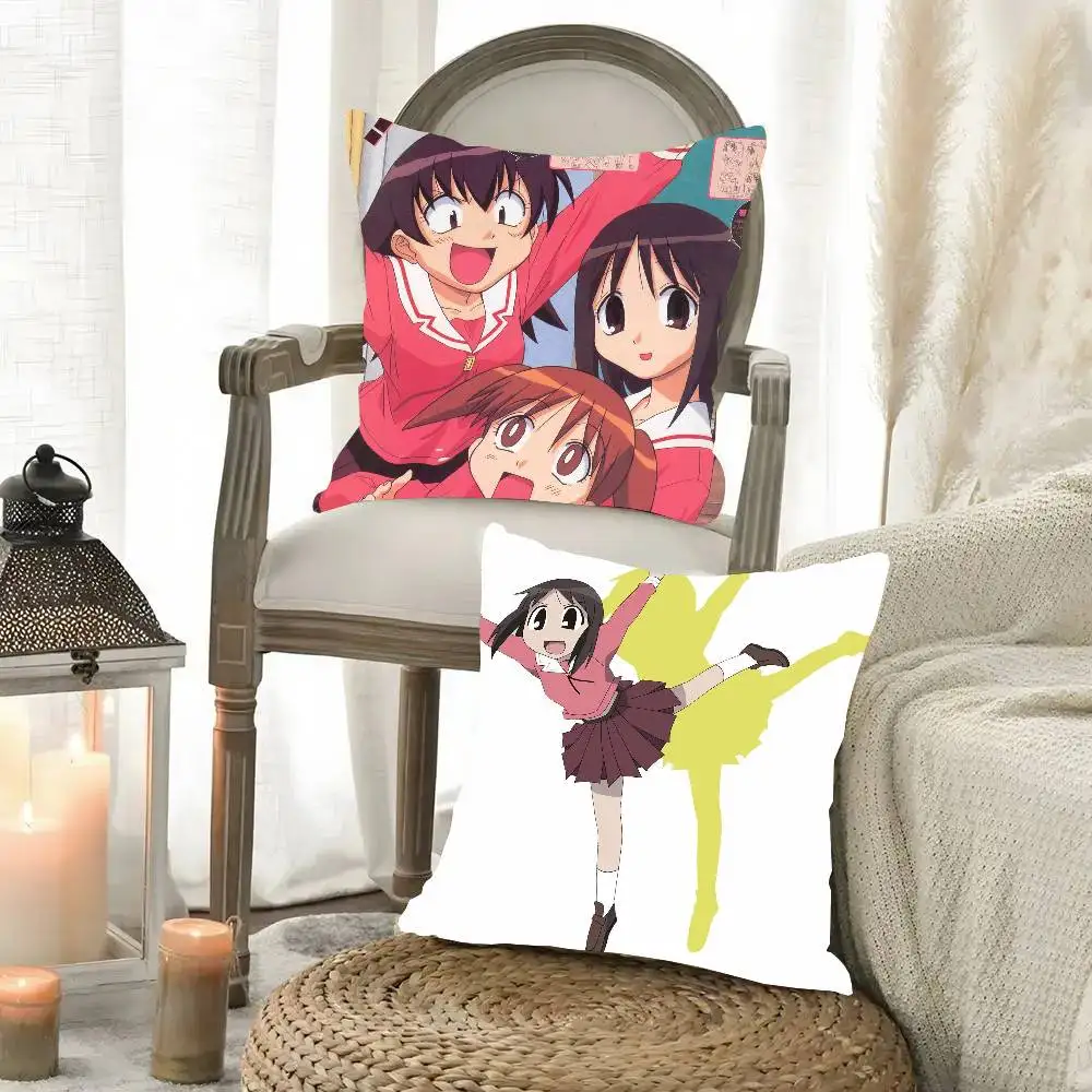 Anime Azumanga Daioh Pillow Case Fashion Square Pillowcase Bedroom Sofa Room Ins Decoration Leisure
