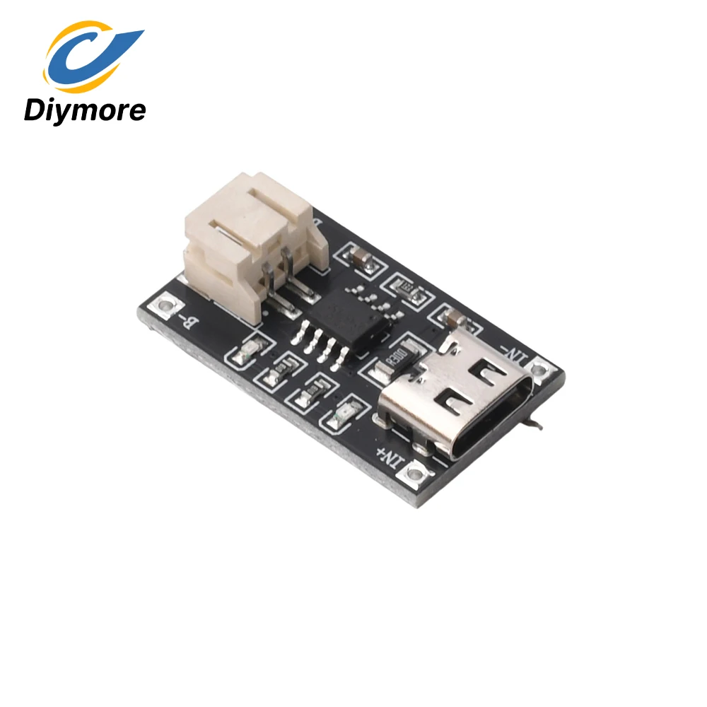 TP4056 Lithium Battery Charging Module with Type-C Input Overcharge Overdischarge Protection for Portable Electronics