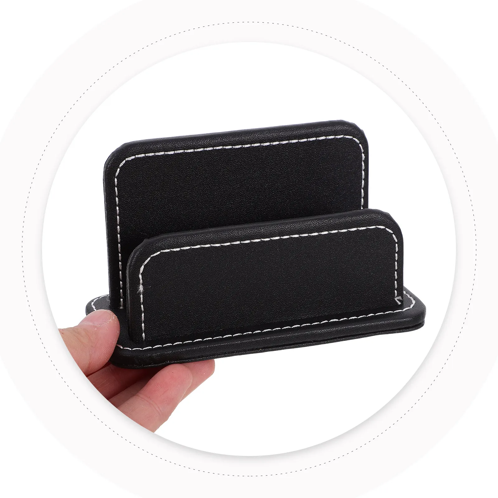Stylish Business Card Holder PU Name Case Compact Modern Design Ideal for Office Professionals to Store and Present