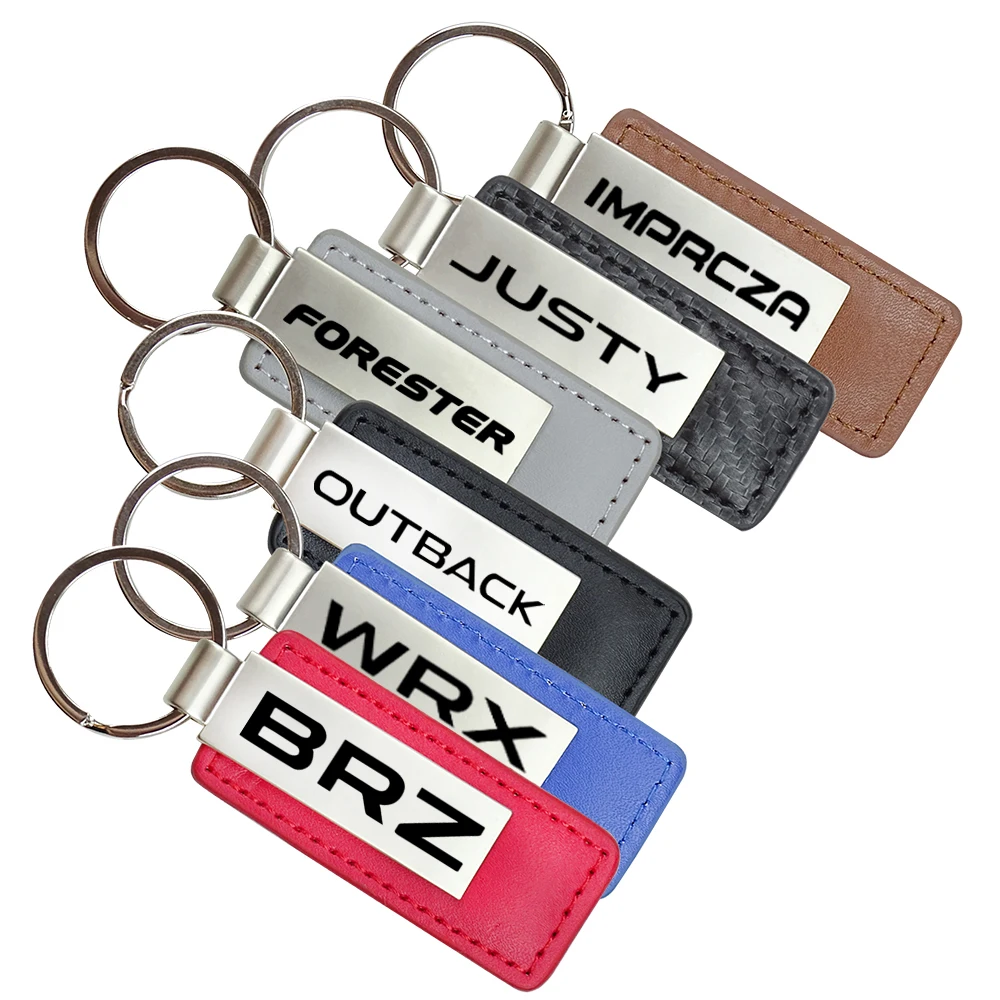 Car Emblem Key Chain For Subaru WRX STELLA OUTBACK LEGACY Justy IMPRCZA FORESTER Exiga CHIFFON Brz ASCENT Key Rings Accessories