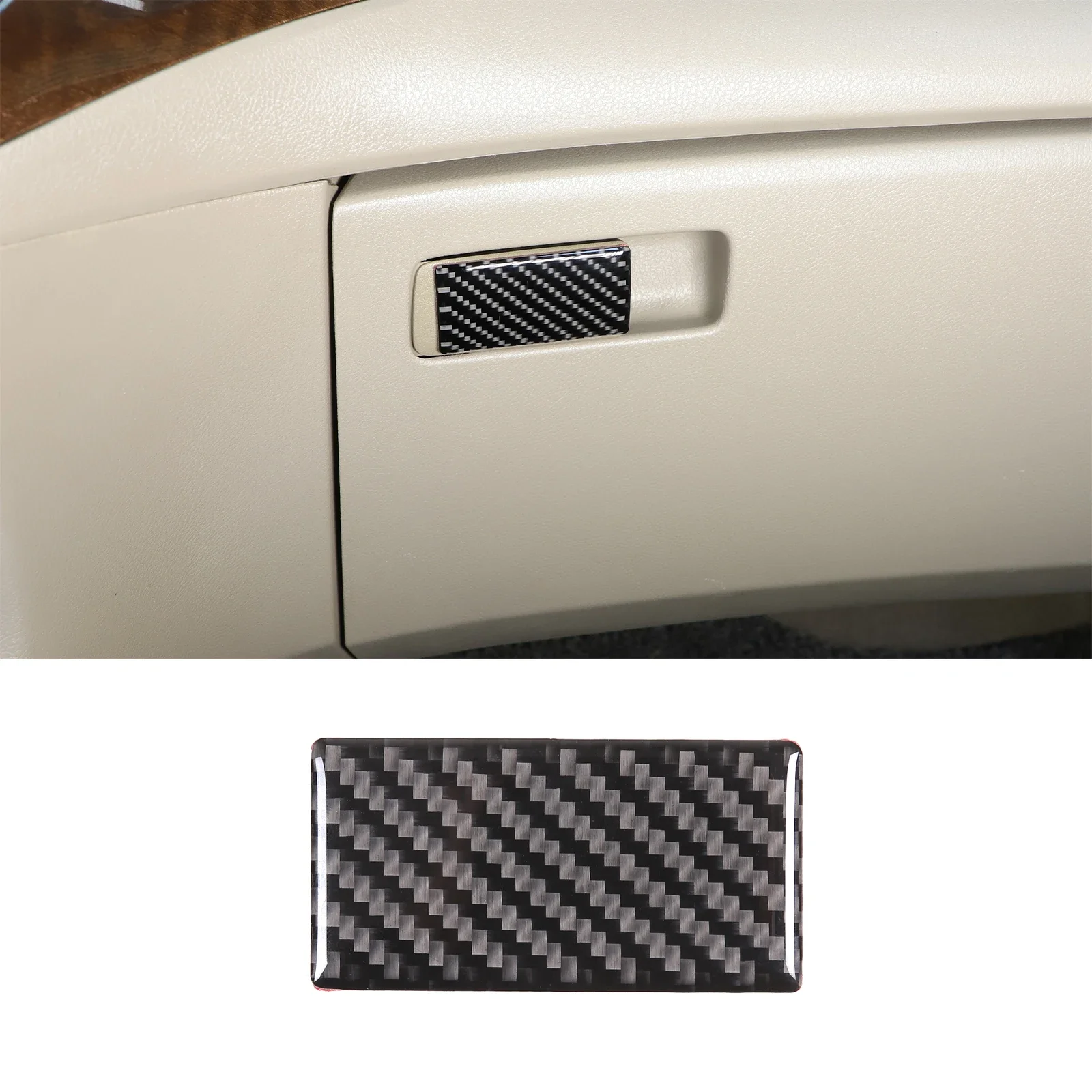 

For Honda Odyssey LHD 2009-2014 Soft Carbon Fiber Car Passenger Glove Box Switch Sticker Interior Protection Accessories