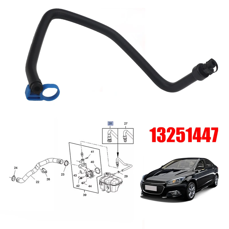 Mangueira do radiador do líquido refrigerante do carro para cascada 1.4 2013-2019 zafira c tourer 1.4 2012-2021 vauxhall opel astra j 1.4 2010-2016 13251447