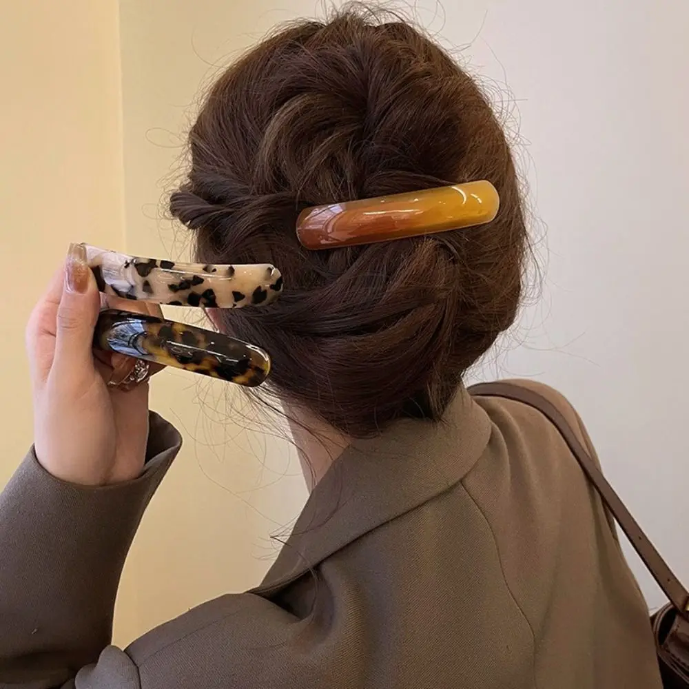 女性のレトロなヒョウのヘアピン,カラフルなアセテートのヘアクリップ,エレガントな絶妙なバレッタ,ファッショナブルなヘアアクセサリー,春のクリップ