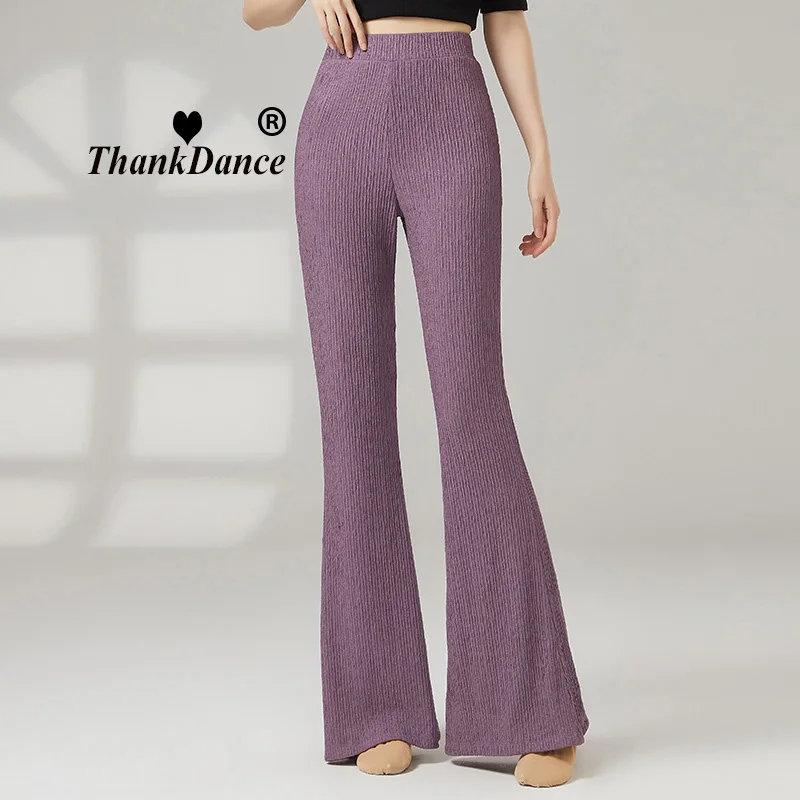 

Женские современные танцевальные брюки-клеш с морщинами, элегантный балетный костюм для классического китайского народного танца, женский ансамбль