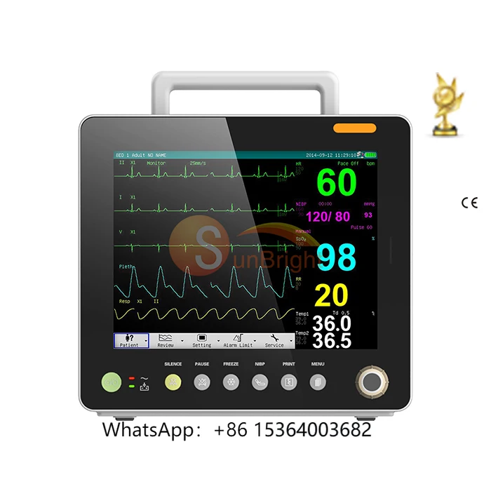 

High Quality Multiparameter Vet Medical Device Pet Clinic Hospital Animal Vital Sign Veterinary Monitor for Animal Pet Clinics