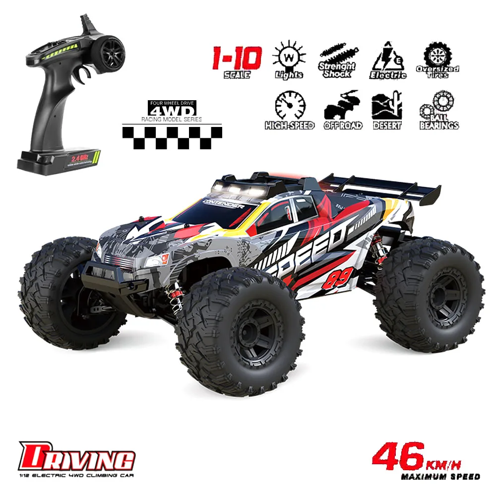 2023 New Arrival G105 RC Car 2.4Ghz 1:10 Scale 4WD RC Truck 46KM/H High Speed Car Off Road Waterproof Monster Remote Control Car