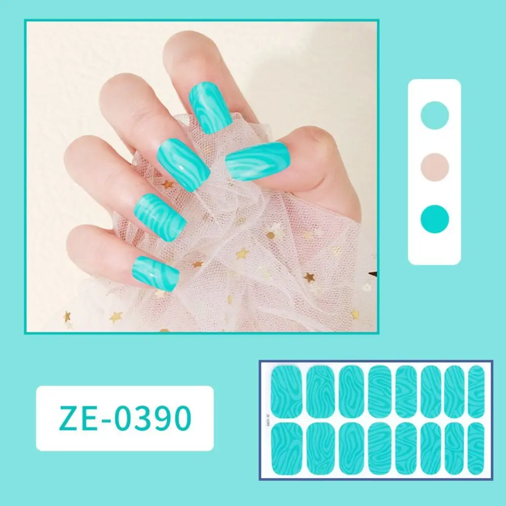 5 fogli strisce adesivi per unghie in gel colori sfumati strisce di smalto gel scintillanti semplici adesivi per nail art fai da te NAil Art Making