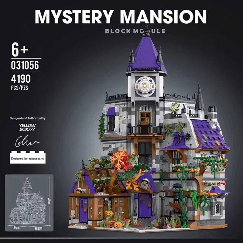 

Creative Expert Modular Buildings MOC XMORK 031056 Mystery Mansion House Model 4190PCS Building Blocks Brick Toy for Kids Gift