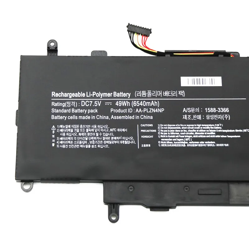 Imagem -05 - Bateria do Portátil para Samsung Ativ Pro Xe700t1c Xq700t1c Xq700t1ca52 Aaplzn4np 15883366 49wh Aa-plzn4np 7.5v 6540mah da