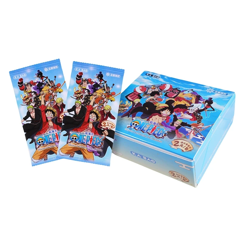 

Kabao Original Box Genuine Classic Anime One Piece Collection Hobby Card Nika Luffy Zoro Hancock Shirahoshi 3D Children's Gift