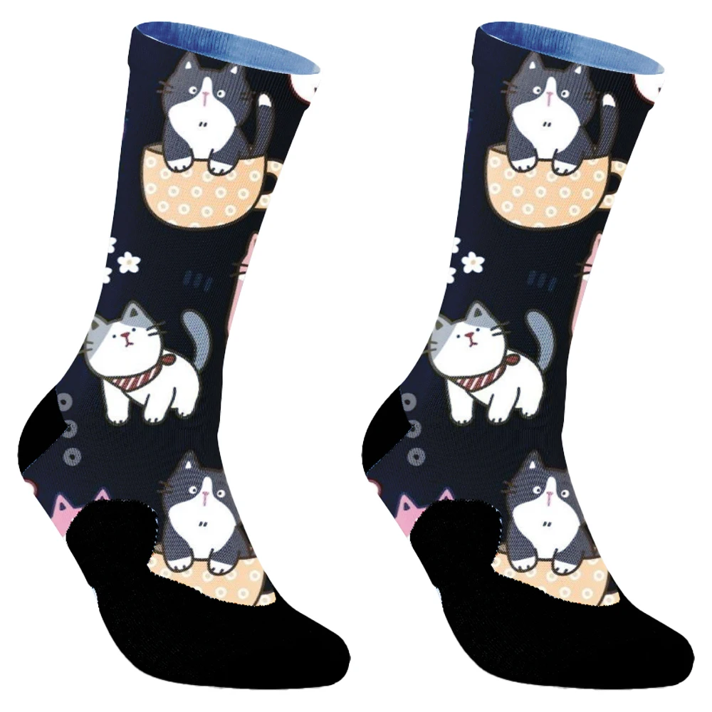 2024 New Peonfly brand Japan Harajuku Rabbit Cat  Animals Men Women Cartoon Funny Socks