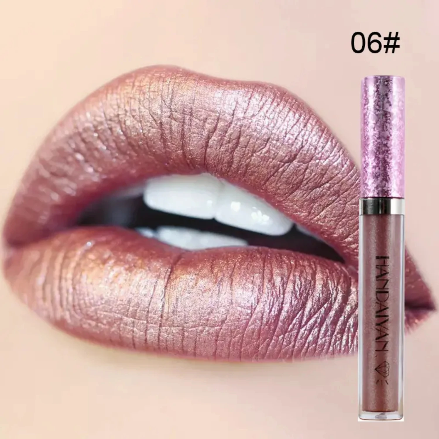 12-Color Shiny Long Lasting Waterproof Lip Gloss Makeup with Liquid Lipstick Tint