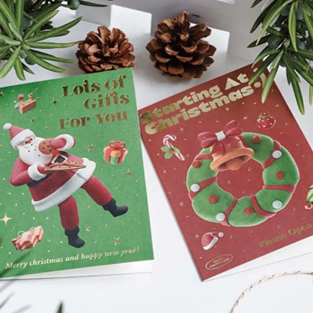 Christmas Party Christmas Tree Snowman Greeting Card Santa Claus Envelope Set Christmas Card Christmas Letter Paper Letter Pad