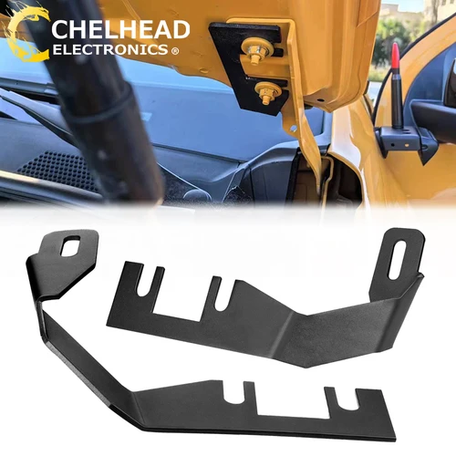 Soporte de montaje de luz de capó para Ford Ranger 2019 2020 2021 2022 2023 2024, soporte de montaje de iluminación de trabajo de cubo Led