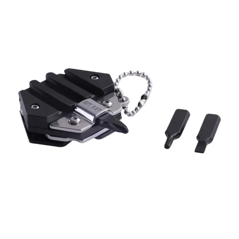 Pocket Knife Keychain Screwdriver Multifunctional Hexagon Coin Outdoor EDC survival Tool Folding Fold Mini coltello Gear Pee