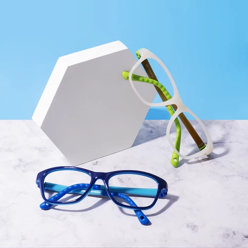Imagen 2 del producto Nuevas gafas graduadas para niños y niñas, gafas ópticas antiluz azul para ordenador de lectura, montura ultraligera Flexible