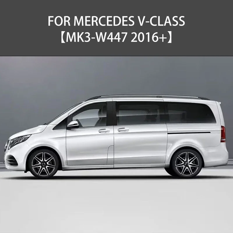 For Mercedes V-Class W447 16-2024 Chrome Window Trim Accessories Weathershies Weathershields Wind Rain Guard Shades Accessories