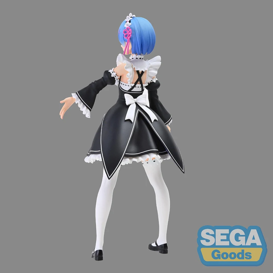 سيجا التماثيل ريم جمع نموذج اللعب ، بدء الحياة في عالم آخر ، هدية أنيمي حقيقية ، الأصلي ، حقيقية ، 23 سنتيمتر ، وتجارة الجملة