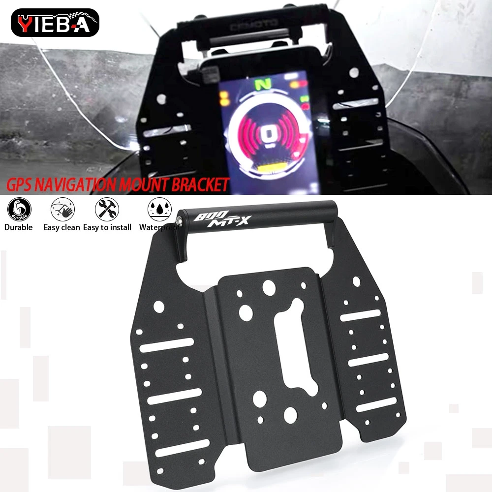 

2025 Motorcycle Phone Stand Holder GPS Navigation Bracket Plate Extension Bar For CFMOTO 800 MT-X MTX CF-MOTO 2024 800MTX
