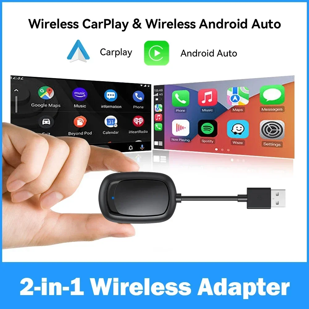 

For Apple Iphone Android Phone Auto Connect Wireless CarPlay Android Auto Adapter Wireless Car play Ai Box USB Dongle