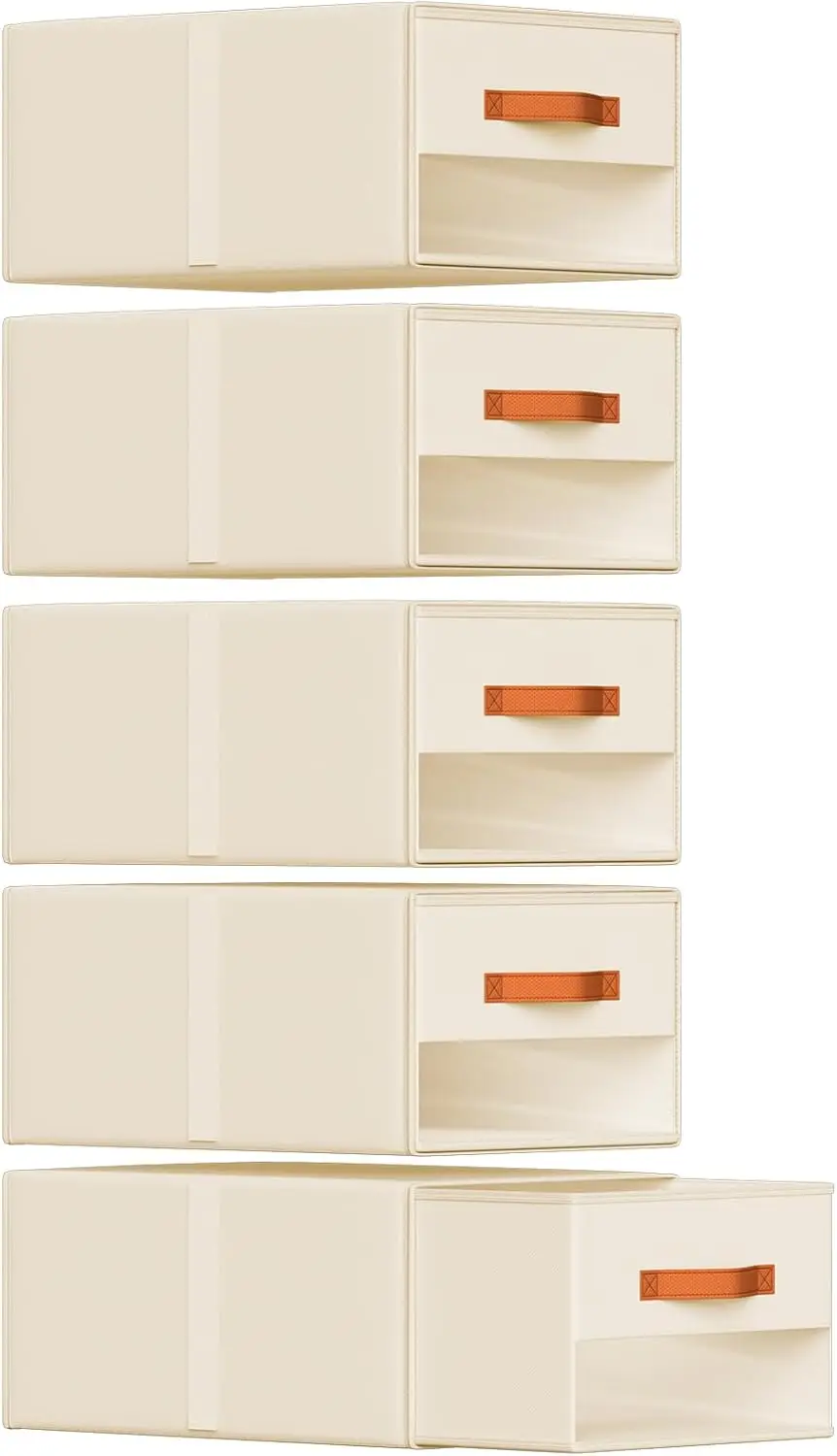 

Stackable Storage Drawers - Pull Out Storage Bins with Drawers for Closet Clothes Organizers with