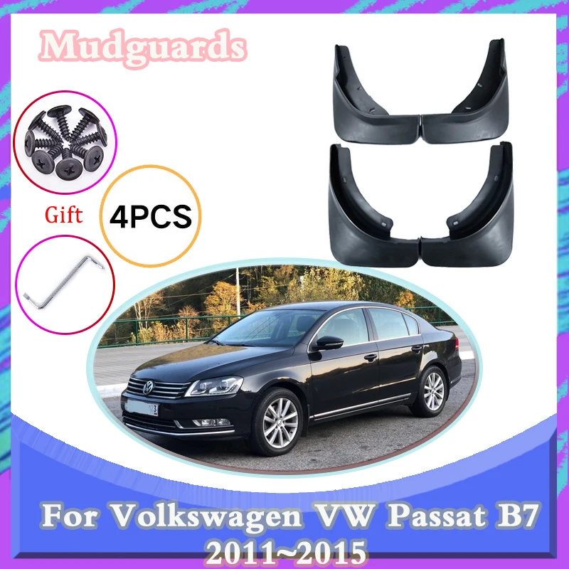 

Mudguards for Volkswagen VW Passat B7 2011~2015 Auto Mud Flaps Splash Guards Front Rear Wheels Fender Car Stying Accessories