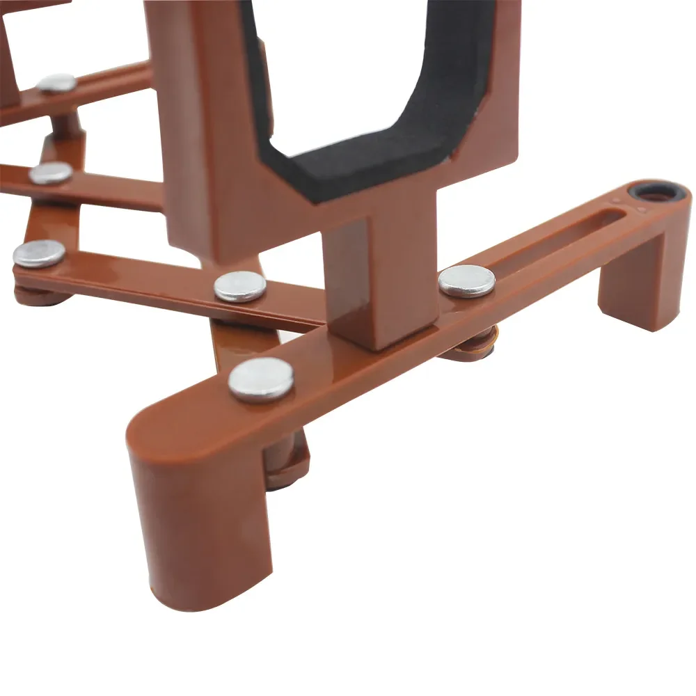 Einstellbare Violine Ständer Halter Tragbare Einziehbare Faltbare Geige Halterung Schwamm Pad Saiten Musical Instrument Violine Teile – Detail 6