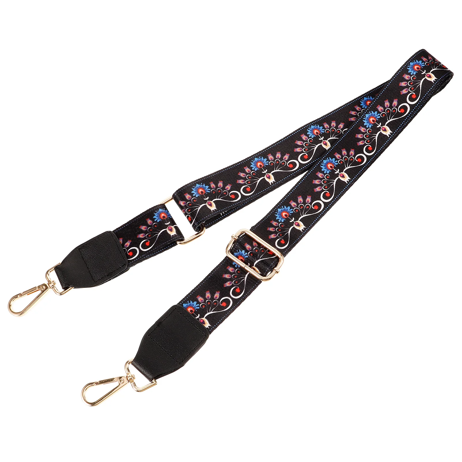 Banjo Strap Replacement Straps Adjustable Printed Supply Strap/Shoulder Messenger Retro Guitar Ukulele Nylon Belt for Gift