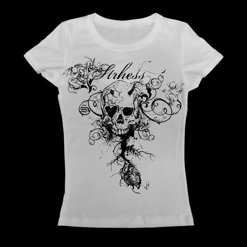 

2025 summer new Y2k Slim Fit Print Tops Women Off Shoulder Short Sleeve Tee Shirt Vintage Fake Two Piece Halter Lace Up T-shirts