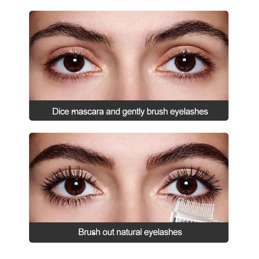 Peigne à sourcils à double tête, brosse de maquillage, outil de beauté, peigne professionnel pour cils et sourcils, brosse double face crée des cils et des sourcils grillés