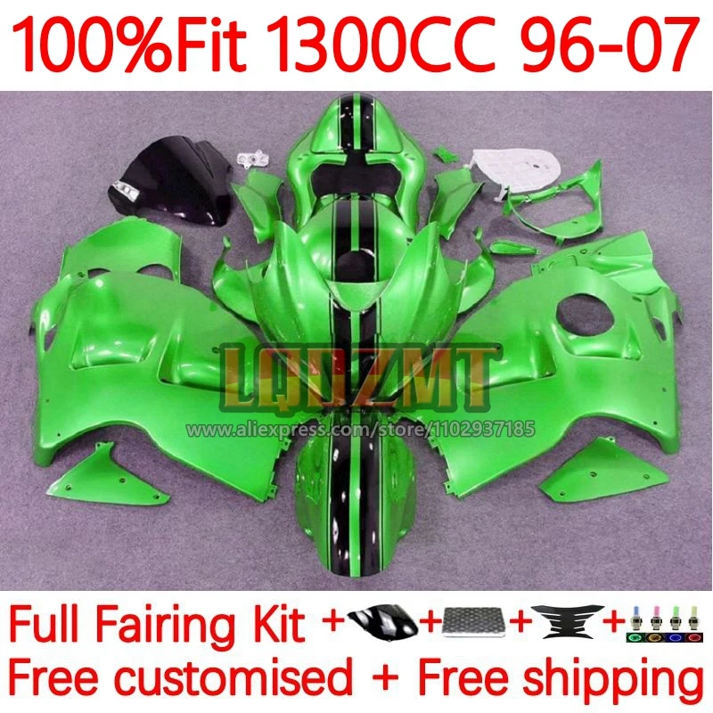 Injection For SUZUKI Hayabusa GSXR 1300 GSXR1300 1996 1997 1998 1999 2000 2001 2002 03 04 05 06 07 Fairing 171No.60 Light green