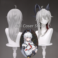 Game Wuthering Waves Zani Cosplay Wig Long Silver Grey Hair Women Men Halloween Party Carnival Roleplay Props Synthetic Wigs