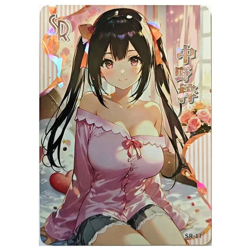 애니메이션 여신 이야기 희귀 SR 수집가 카드 엘리자 에밀리아 엘렌 조 스파클 바바라 토키사키 쿠루미 소년을위한 장난감 생일 선물