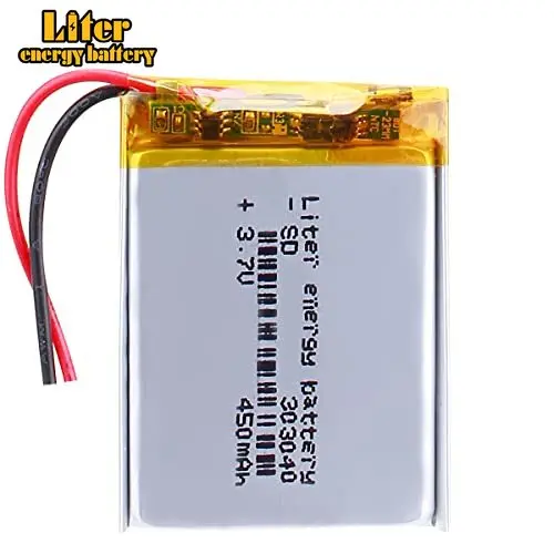 100pcs Liter 3.7V 450mAh 303040 Lipo Battery Rechargeable Lithium Polymer for gamepad Game machine router walkman