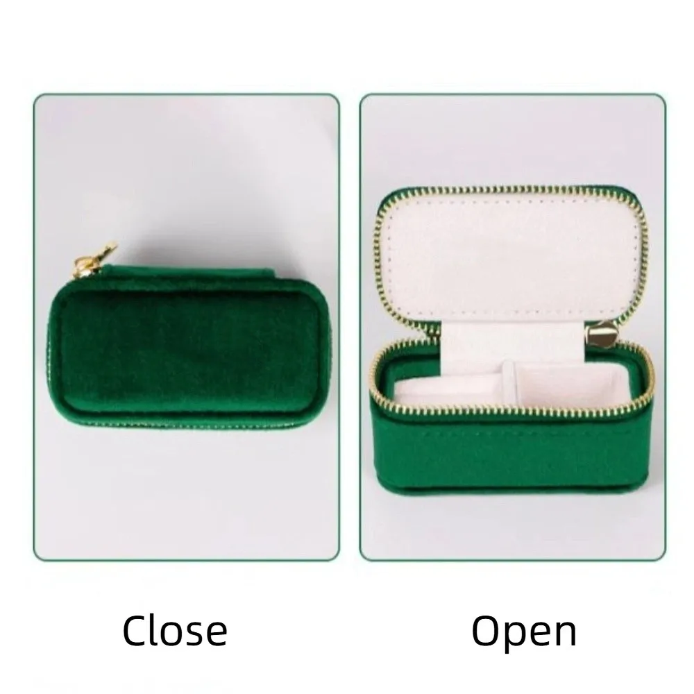 Storage Case Engagement Ring Box Necklace Fashion Accessories Vintage Ring Case Ring Display Velvet Mini Velvet Jewelry Box