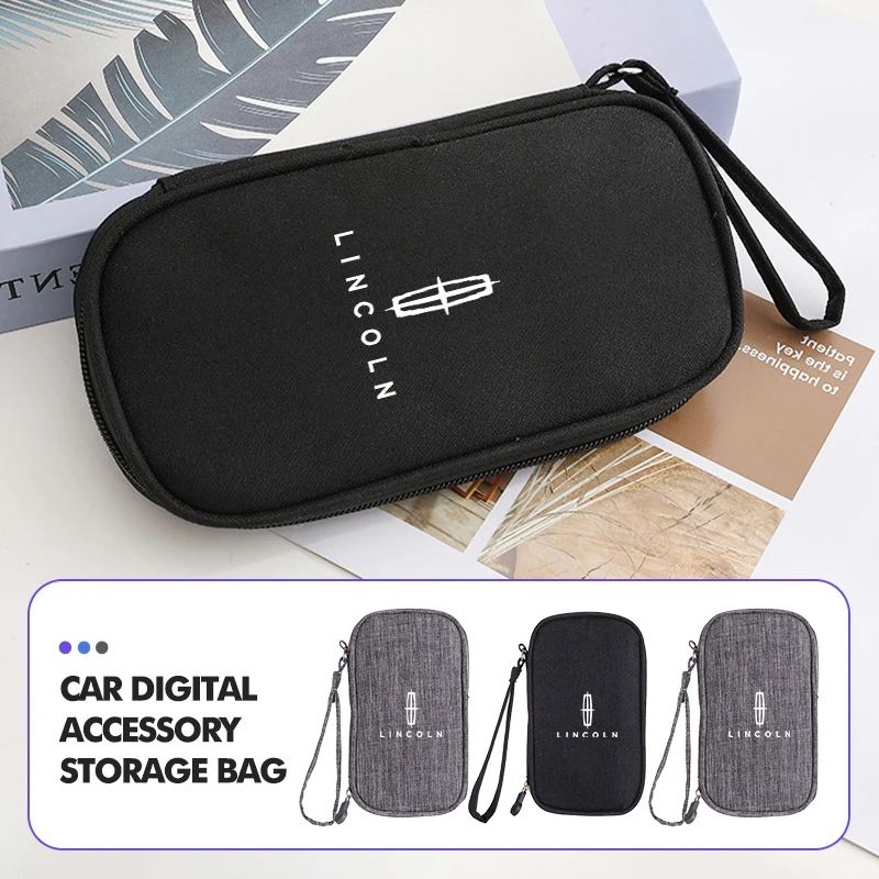 

For Lincoln Portable Storage Bag for Keys Car Driver's License Card Pouch Aviator Navigator Continental Nautilus Flyer Corsair