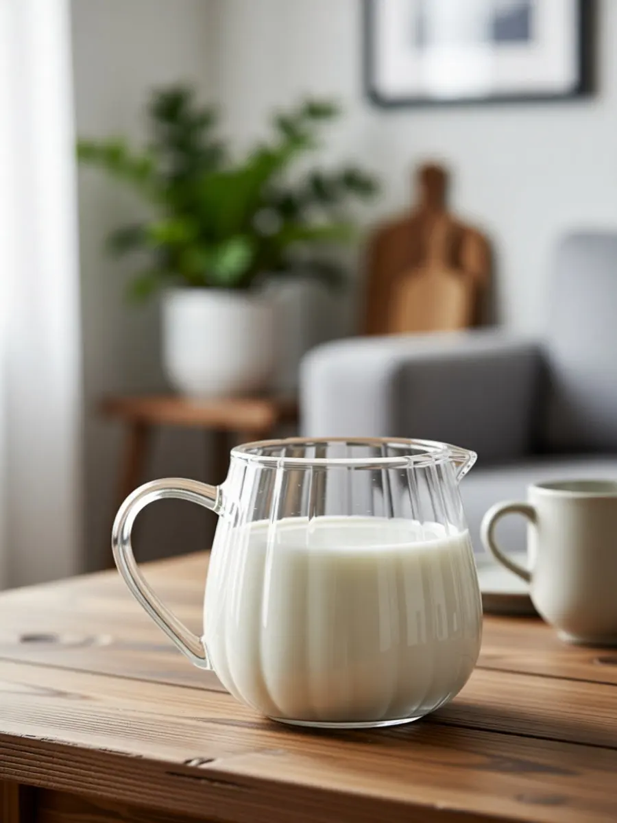 100ml Glass Creamer Pitcher with Pour Spout for Coffee, Milk, and Sugar – Mini Milk Jug for Espresso