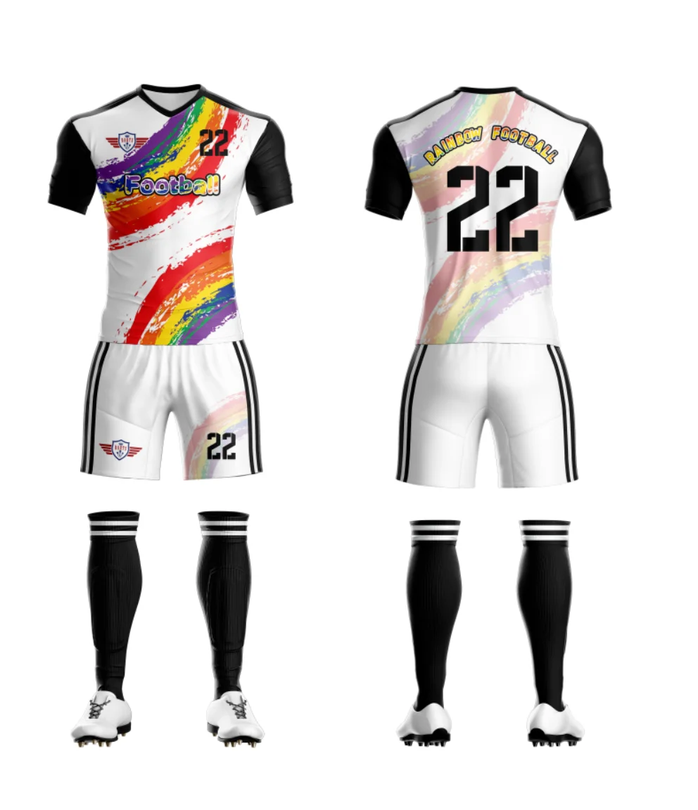 

Wholesale Custom Sublimation New Design Men's Football Blank Jersey Breathable T-shirt Soccer Uniforms Training Tracksuits Sets