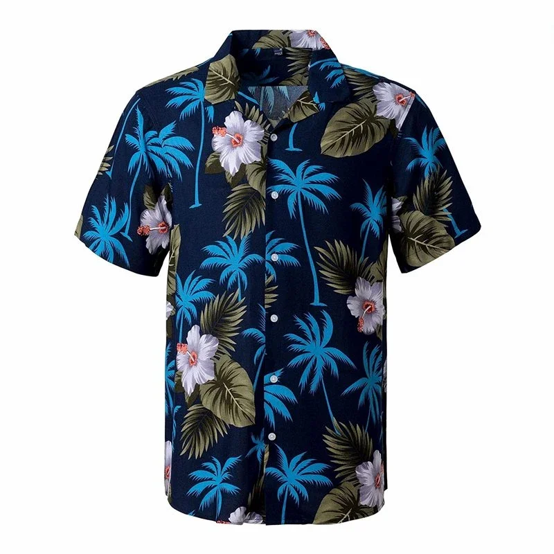 

Tropic Coconut Tree 3D Printed Hawaiian Shirt Man Hawaiian Beach Short Sleeve Shirts For Men Fashion Holiady Party Fashion Tops