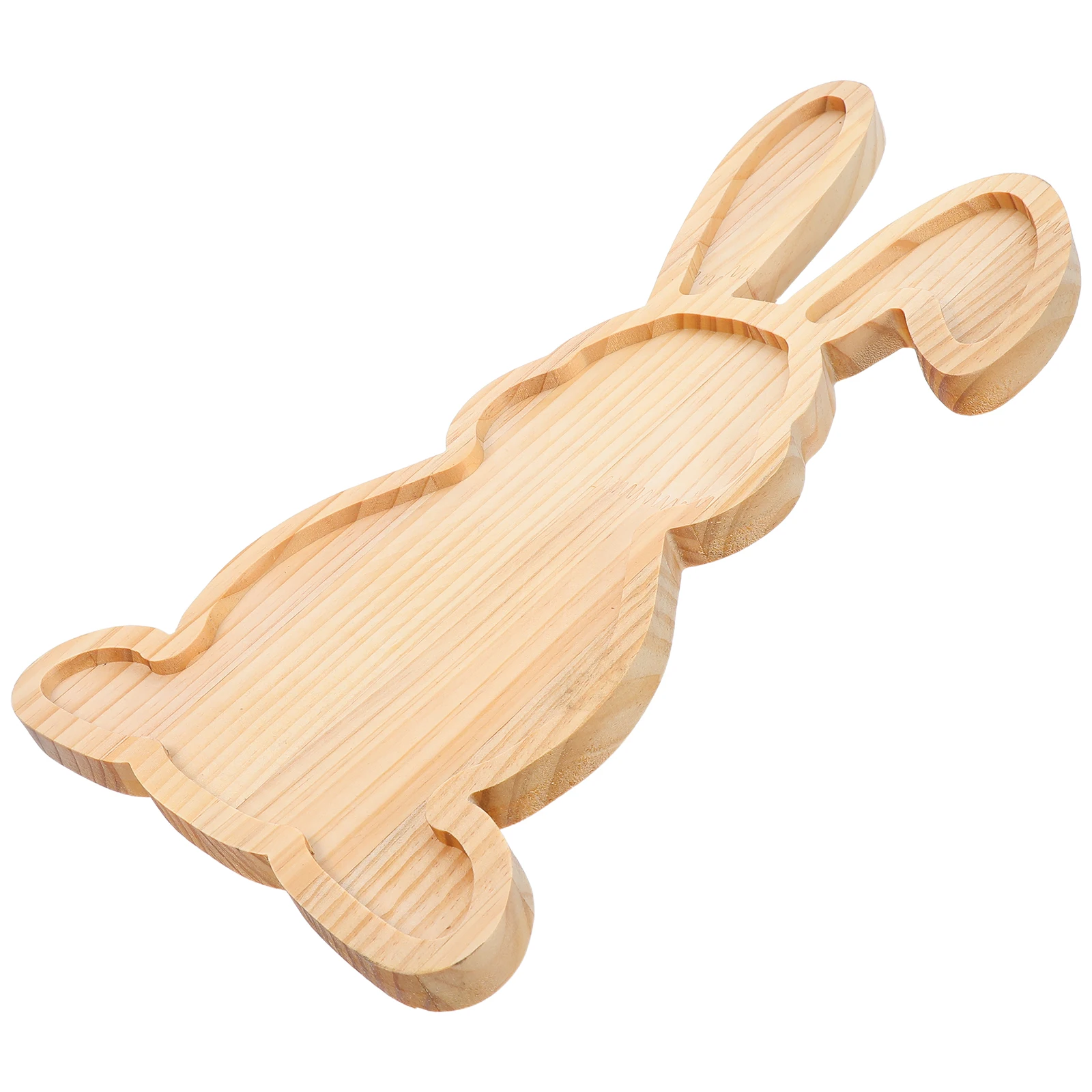 

Carrot Wooden Tray Easter Bunny Serving Tray Rustic Farmhouse Platter For Spring Snack Display Bunny Shaped Wood Dish