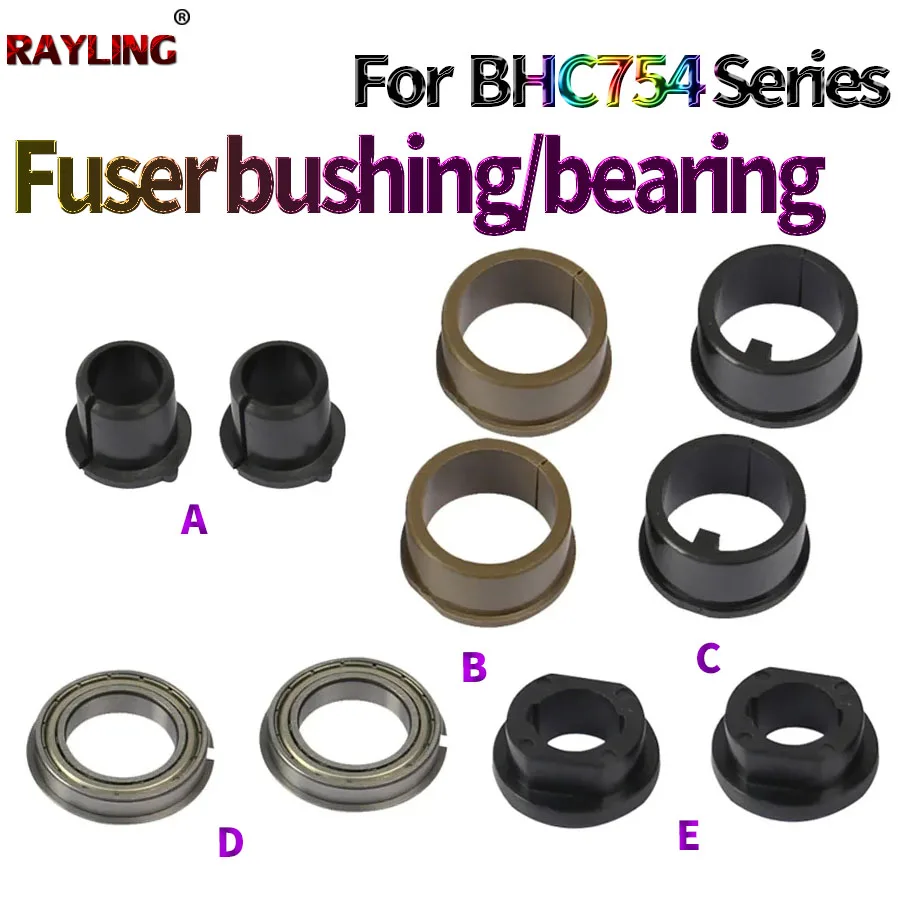 5Set Fuser Cleaning Roller Brush Bushing/Fuser Bearing For Use in Konica Minolta Bizhub C451 C550 C650 C452 C652 C552 C654 C754