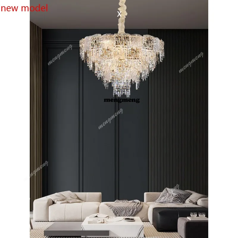 

M138French living room chandelier light luxury villa hall light new crystal bedroom crystal light