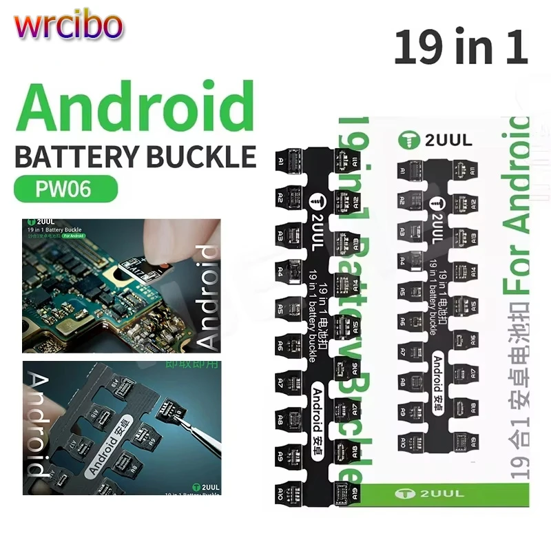 

2UUL PW06 для Huawei/Samsung/Xiaomi/OPPO/VIVO, зажим для материнской платы, аккумулятор, мужская пряжка, Android-телефон, кабель питания постоянного тока, разъем