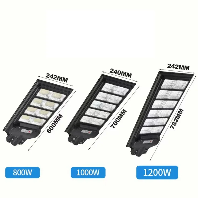 

Solar Street Light Outdoor 800W 1000W 1200W Waterproof Remote Control Motion Sensor Wall Lamp for Garden Patio Path Road