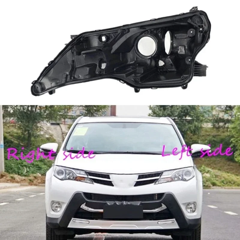 

Headlight Base for Toyota RAV4 2013 2014 2015 Headlamp House Car Rear Base Front Auto Headlight Back House