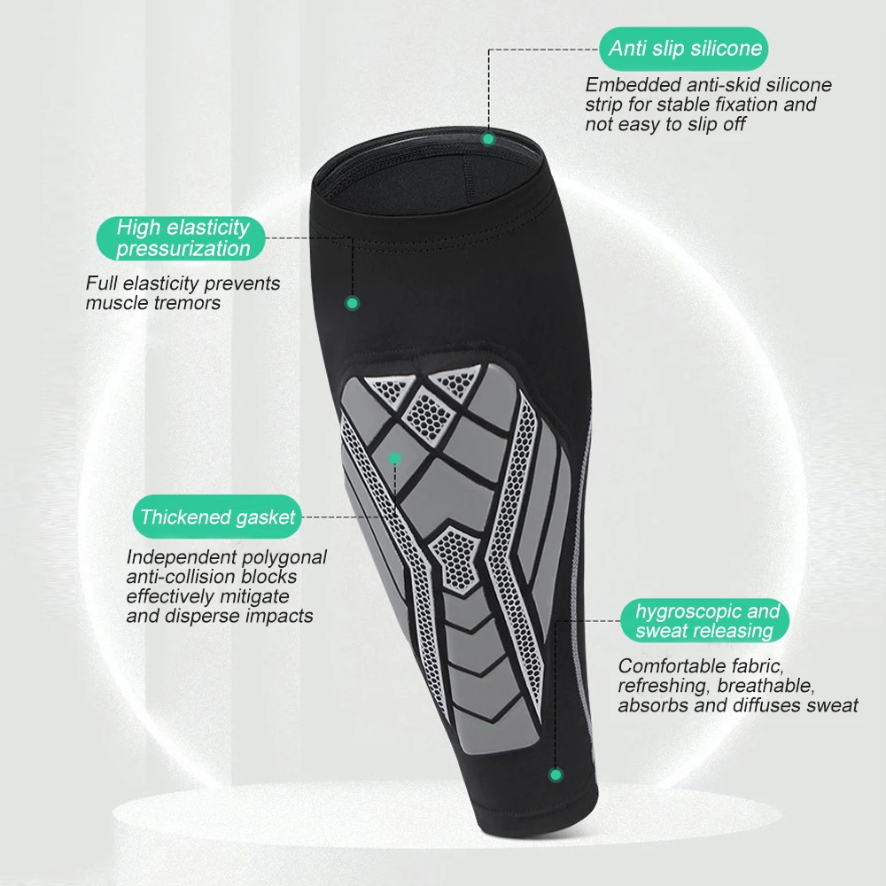 1PC Honeycomb Soccer Shin Guards, Football Shields Sports Legging Shinguards Leg Sleeves Protective Gear Shank Protector